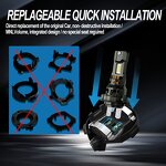 LED Headlights Manufacturer - High-Power 120W 50000Lm H1 H11 H7 H4 9005 9006 6000K