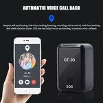 GPS Tracker Manufacturer - GF09 Real-Time Mini Car Magnetic with Android & IOS Apps 1-Year Warranty