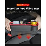 Gap Filler Manufacturer - High Quality LED Car Seat Storage Box Organizer With Led Lights