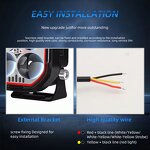 Work Light Manufacturer - Super Bright 12V 24V Car LED Pods 40W Mini 5D Spotlight White Yellow Red Fog for Motorcycle