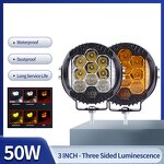 Work Light Manufacturer - 3 Inch Waterproof LED for Road Driving Side Shooter Spot Flood Combo 6000k