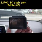 Dash Cam Manufacturer - M700 2 Inch 4K WiFi GPS Dual Lens Front/Rear with Night Vision