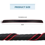 Bumper Protector Manufacturer - 90CM/35.4Inch Guard Rubber Black/Red Universal Scratch Resistant SUV Car Rear