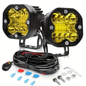 LED Pods Manufacturer - High Power 66W 4 Inch Cube Offroad Truck Spot Beam for Jeep 4X4 Motorcycle