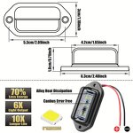 License Plate Light Manufacturer - New 12V/24V LED for Truck Car Trailer SUV Lorry Motorcycle Van RV-Rear