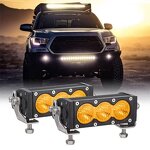 LED Light Bar Manufacturer - 120W for Offroad 4X4 Trucks 22 Inch Single Row Combo 3000K Amber 12V 24V