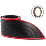 Bumper Protector Manufacturer - 90CM/35.4Inch Guard Rubber Black/Red Universal Scratch Resistant SUV Car Rear