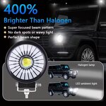 Headlight Manufacturer - 12V 24V 3 Inch Universal Halo Angel Devil Eye Spotlight for Cars Scooter Motorbike