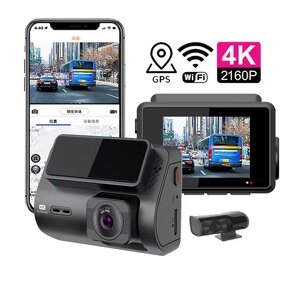 Dash Cam Manufacturer - M700 2 Inch 4K WiFi GPS Dual Lens Front/Rear with Night Vision