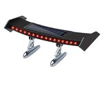 Car Tail Light Manufacturer - Mini Solar Rear Spoiler Universal 12V LED Flashing Warning Waterproof