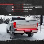 Tailgate Brake Lights Manufacturer - 48-Inch 60-Inch Solid Beam LED Red Bar Flashing Sequential Amber Turn for SUV Pickup