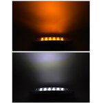 Tail Brake Light Manufacturer - New 12V 24V 12 LED Auto Truck Lorry Trailer Side Marker Indicators Electroplating