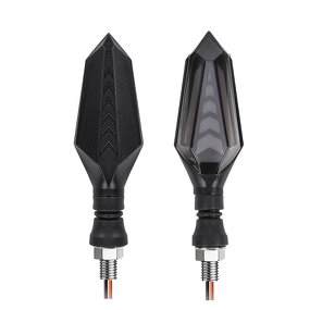 Turn Signal Lamp Manufacturer - Dual Color 12V LED Universal Sequential Flashing Motor Bike DRL & Running Lights