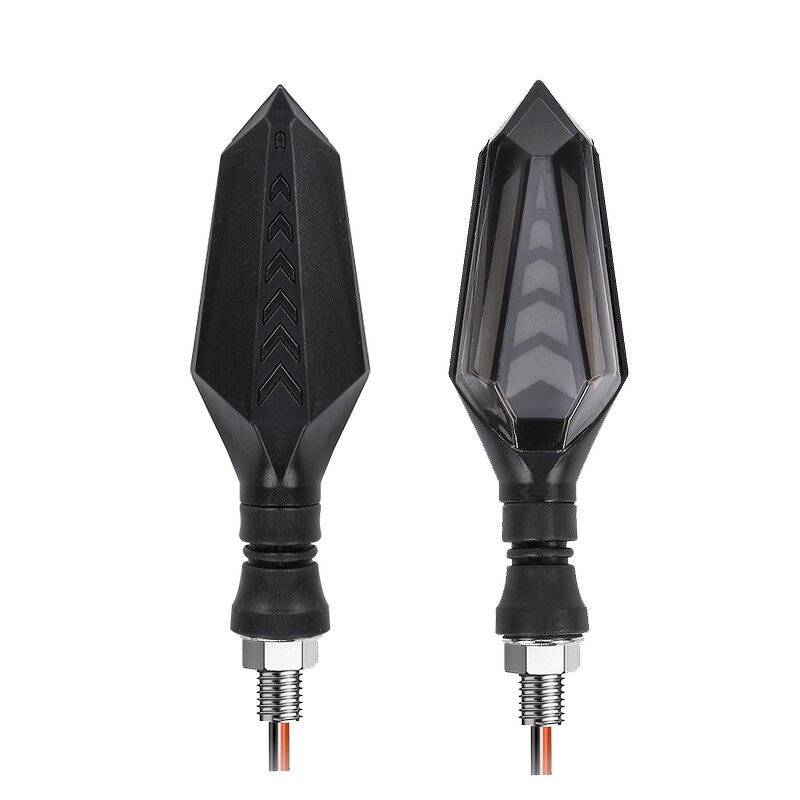 Turn Signal Lamp Manufacturer - Dual Color 12V LED Universal Sequential Flashing Motor Bike DRL & Running Lights