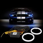 Angel Eye Manufacturer - Halo Ring RGB Mobile Phone App Remote Control 12V COB LED Cotton Daylight Headlight Fog