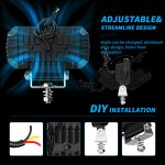 Headlights Manufacturer - New 5 Inch Square LED for Vehicles Off-Road Truck Fog Warning Engineering Driving