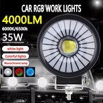 Headlight Manufacturer - 12V 24V 3 Inch Universal Halo Angel Devil Eye Spotlight for Cars Scooter Motorbike