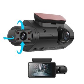 Car DVR Manufacturer - 3 Inch HD 1080P Dual Channel Front and Inside Rear with App 1 Year Warranty
