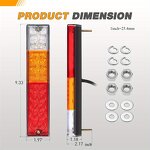 Tail Light Lamp Manufacturer - 20 Leds 12V Waterproof Truck LED Yacht Car Trailer Reversing Running Brake Turn