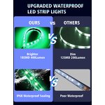 LED Strip Light Manufacturer - 30cm 12V Waterproof Neon for Auto Motorcycle Interior Exterior Decoration