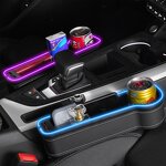 Gap Filler Manufacturer - High Quality LED Car Seat Storage Box Organizer With Led Lights
