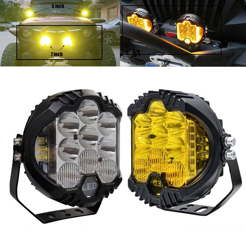 Work Lamps Manufacturer - Automobile LED Sport for Lada Offroad 4X4 Auxiliary 7 INCH Combo Driving