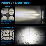 Work Lamp Manufacturer - New 40W 5.7 Inch LED for Tractors and Trucks 9pcs 3035 LED Flood 6000k