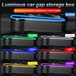 Seat Organizer Manufacturer - Car Seat Crevice Storage Box with Usb Charging Port LED Light Stowing Tidying