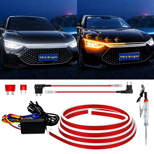Hood Light Strip Manufacturer - Dynamic Scan Start up Sequential Flowing Turn Signal Flexible DRL