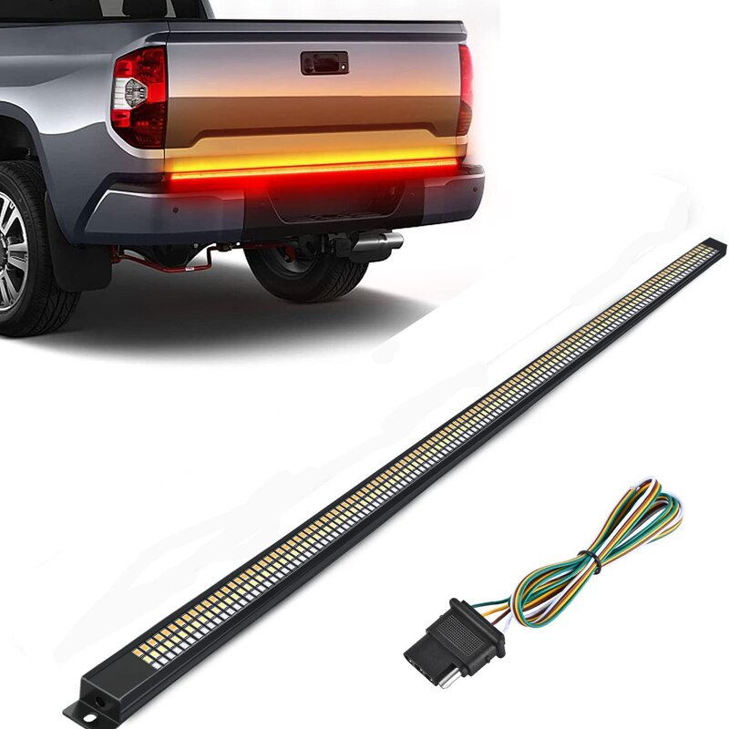 Tailgate Brake Lights Manufacturer - 48-Inch 60-Inch Solid Beam LED Red Bar Flashing Sequential Amber Turn for SUV Pickup