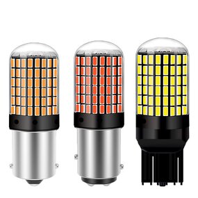 LED Bulbs Manufacturer - 1156 BA15S P21W 1157 BAY15D 7443 3157 144smd CanBus Reverse Turn Signal