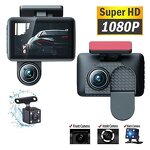 Dash Cam Manufacturer - New Design Dual Lens FHD 1080P 170 Wide Angle Night Vision Three-Channel