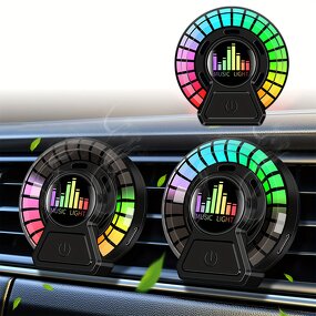 Air Freshener Manufacturer - Car Outlet Fragrance Vent Aromatherapy Interior Perfume RGB Music Rhythm Lamp Voice Pick up