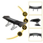 Car Tail Light Manufacturer - Mini Solar Rear Spoiler Universal 12V LED Flashing Warning Waterproof