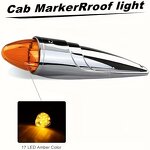 Marker Lights Manufacturer - 2V 17 LED Roof Cab Car External Top Clearance Auto Trailer Truck Lorry Amber