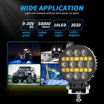 Spotlight Manufacturer - 4 Inch LED Off-Road 4X4 12V 24V Work Light for Jeep Truck Car Tractor SUV ATV