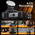 Dash Cam Manufacturer - 4 Camera 1080P WiFi DVR Video Recorder 1 Year Warranty