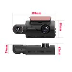 Car DVR Manufacturer - 3 Inch HD 1080P Dual Channel Front and Inside Rear with App 1 Year Warranty
