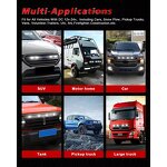 Warning Light Manufacturer - High Power 12V 24V Universal Emergency Strobe Flash 3LED Waterproof Amber Red Blue White