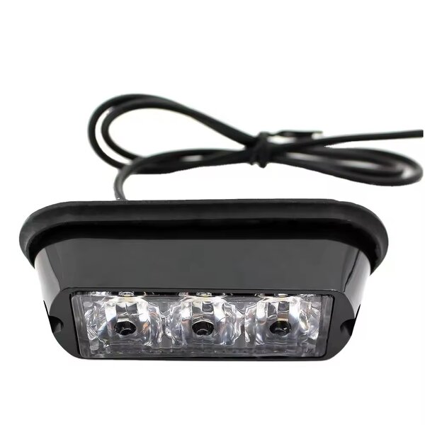 Warning Light Manufacturer - High Power 12V 24V Universal Emergency Strobe Flash 3LED Waterproof Amber Red Blue White