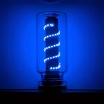 Night Light Manufacturer - Touch Glass Bottle Transparent Spiral USB Portable Multi-color Atmosphere