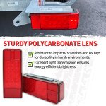 Trailer Light Kit Manufacturer - 12V Submersible Rectangular LED Low Profile Brake Stop Turn Tail for Truck Marine