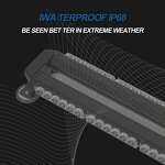 Strobe Light Bar Manufacturer - 32 Inch Amber White LED 66 Leds Flashing Emergency Safety for Construction Tow Trucks
