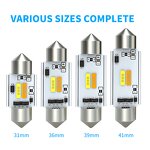 LED Bulb Manufacturer - New 6000K 12V SMD Festoon C5W C10W 2 Color Interior 31mm 36mm 39mm 41mm