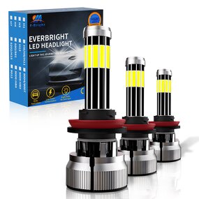 LED Headlight Bulbs Manufacturer - New Arrival 240W 50000LM Three Copper Tubes 6000K Aluminum H1 H4