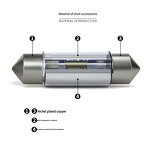LED Festoon Light Manufacturer - New 31mm 36mm 39mm 41mm Car Interior White Reading Canbus 1860 1SMD