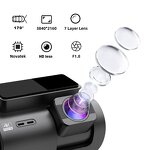 Dash Cam Manufacturer - M700 2 Inch 4K WiFi GPS Dual Lens Front/Rear with Night Vision