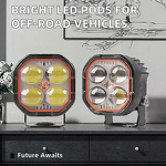 Spotlight Manufacturer - Mini 5D White Yellow Red Fog Super Bright 12V 24V Car LED Pods Work for Off-Road ATV