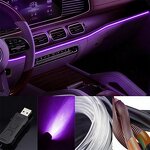 LED Strip Light Manufacturer - Wholesale Flexible Car Interior Atmosphere App Control RGB Fiber Optic