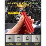 Escape Tools Manufacturer - 3 in 1 Seatbelt Cutter and Window Glass Breaker Tungsten Steel Spike Car Window Smasher